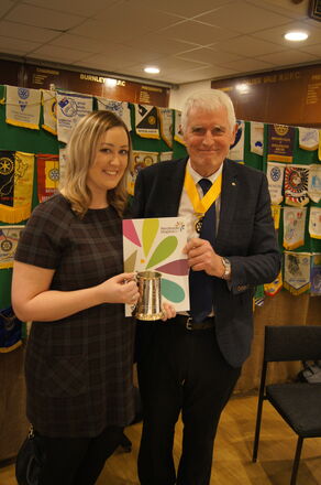 Steph with certificate