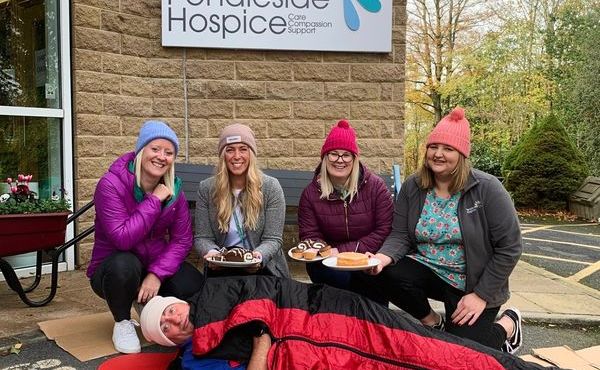 Pendleside Hospice Team take on Turf Sleepout