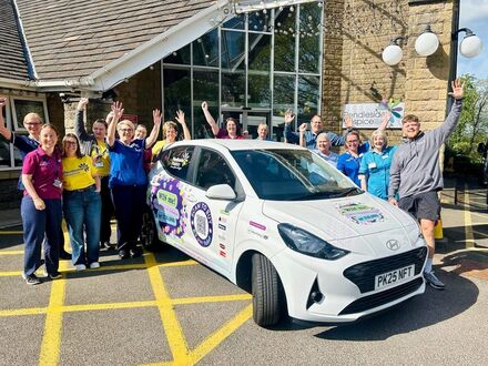 Car Raffle with staff