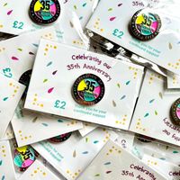 Show more information on 35th Anniversary Pin Badge 35th Anniversary Pin Badge