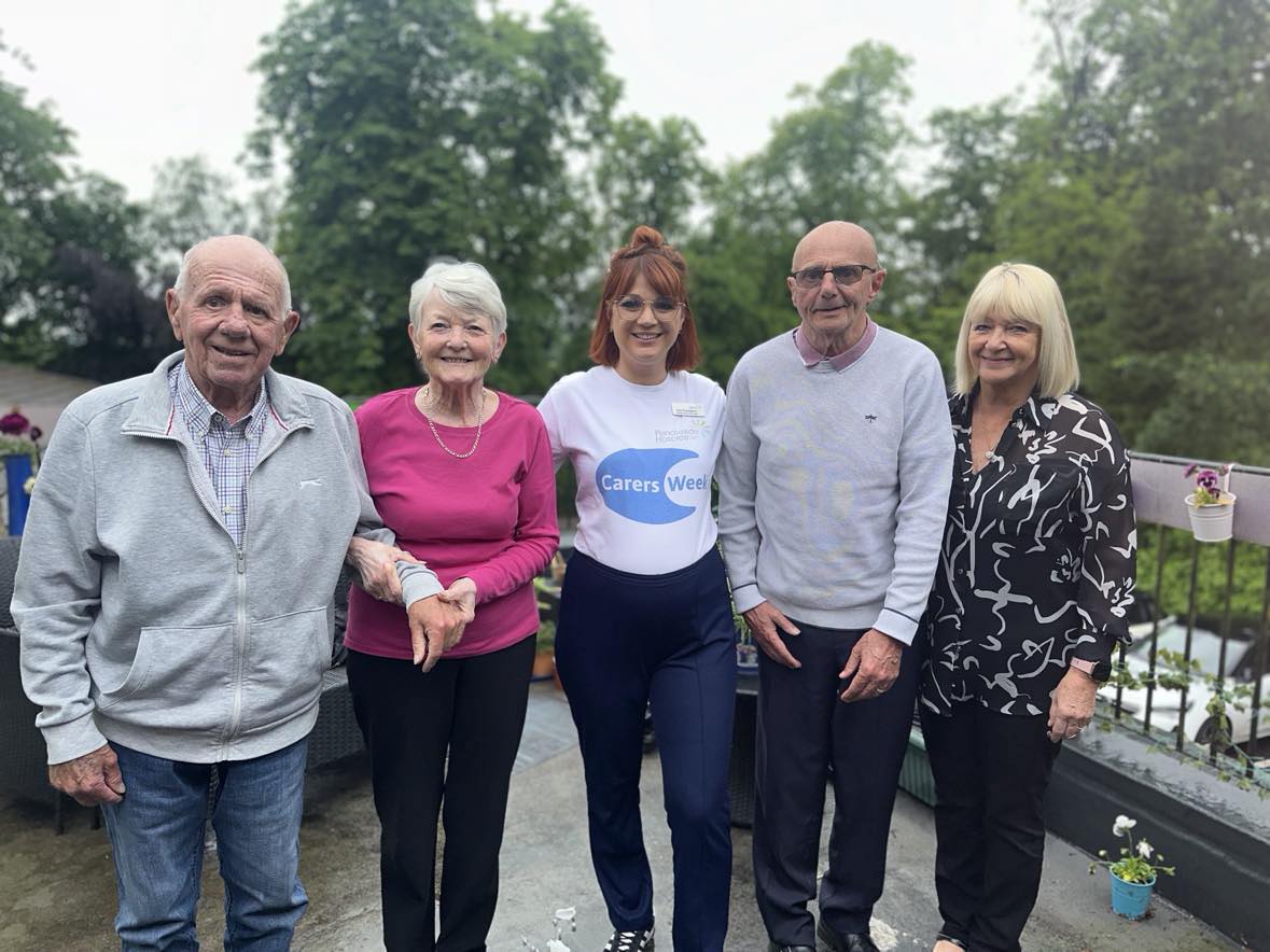 Billie and Barbara Blezard, Lisa Thompson, and Paul and Shirley Banks