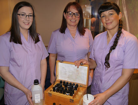Complementary Therapists Laura Driver, Kate Smith and Victoria Wilkinson