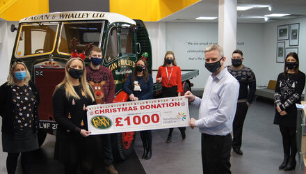Fagan  Whalley Christmas Donation1000