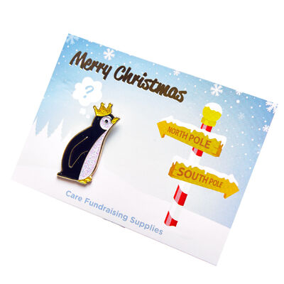 King Penguin Lapel Pin Badge