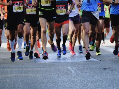 london marathon runners