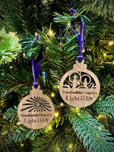 Light up a Life Wooden Tree Decoration