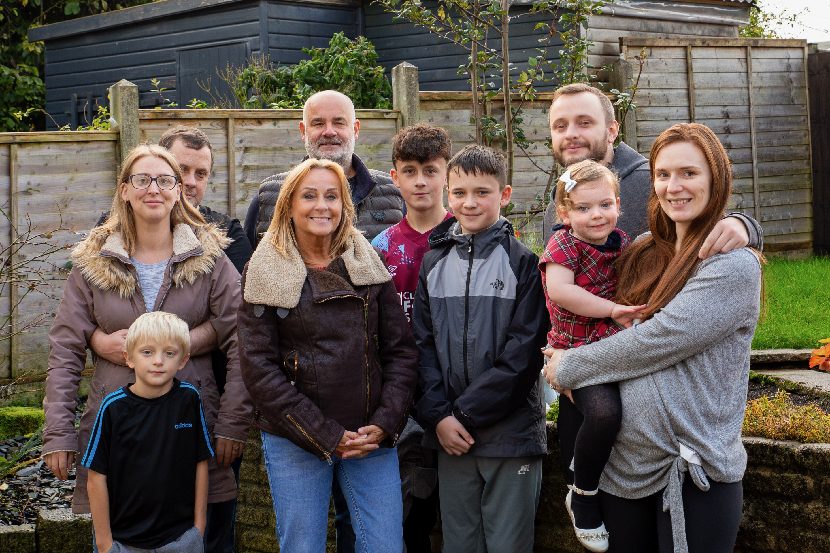 Sandra Bignell and her family